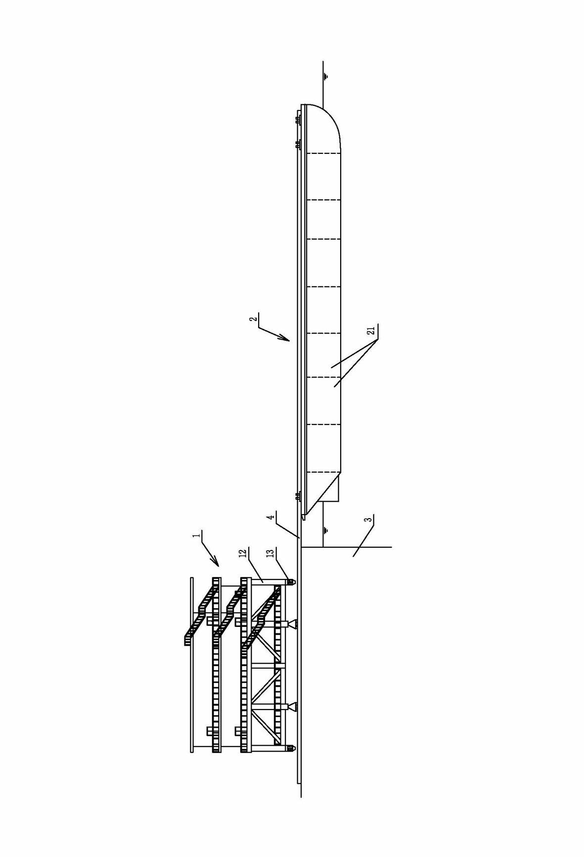 Buoyancy type mounting method for offshore boosting station