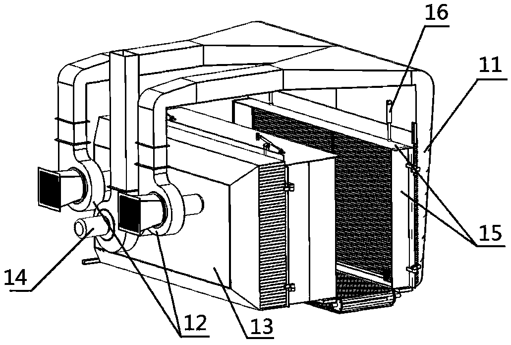 A kind of aramid paper honeycomb impregnated purification tunnel device