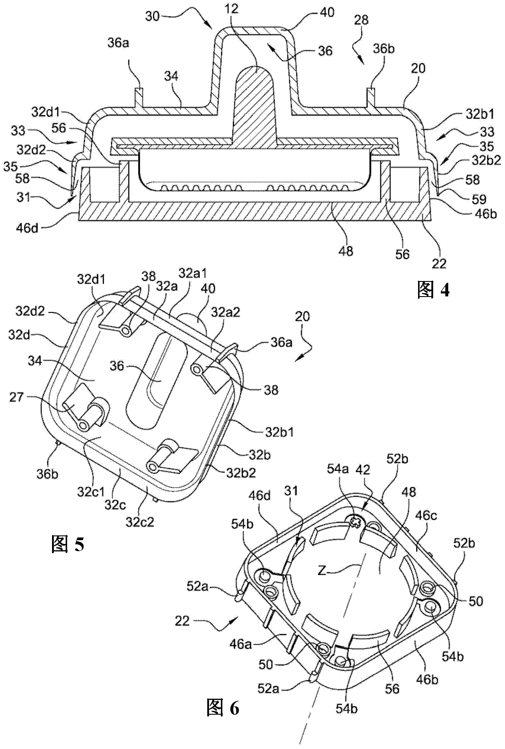 Sealed pressure-measuring member