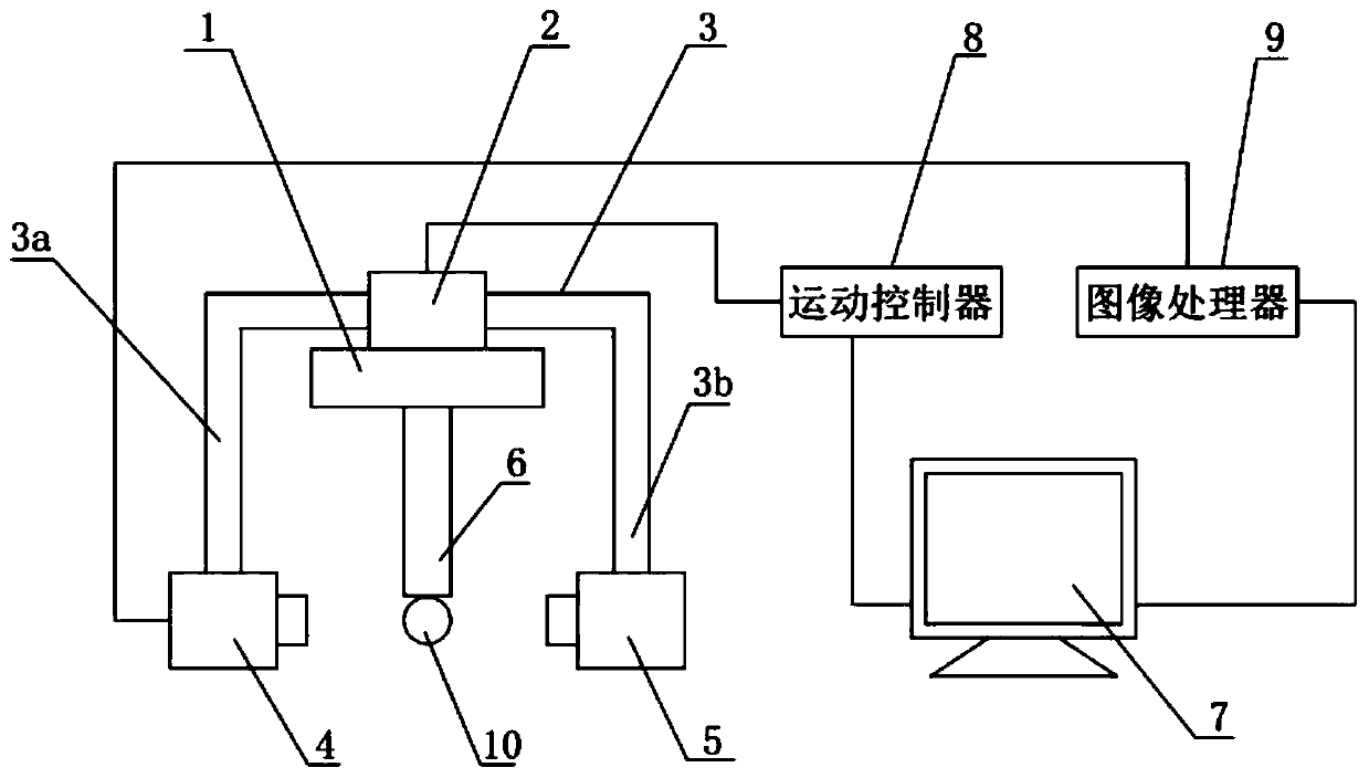 Image collecting system of shaft detecting device and image collecting method of image collecting system
