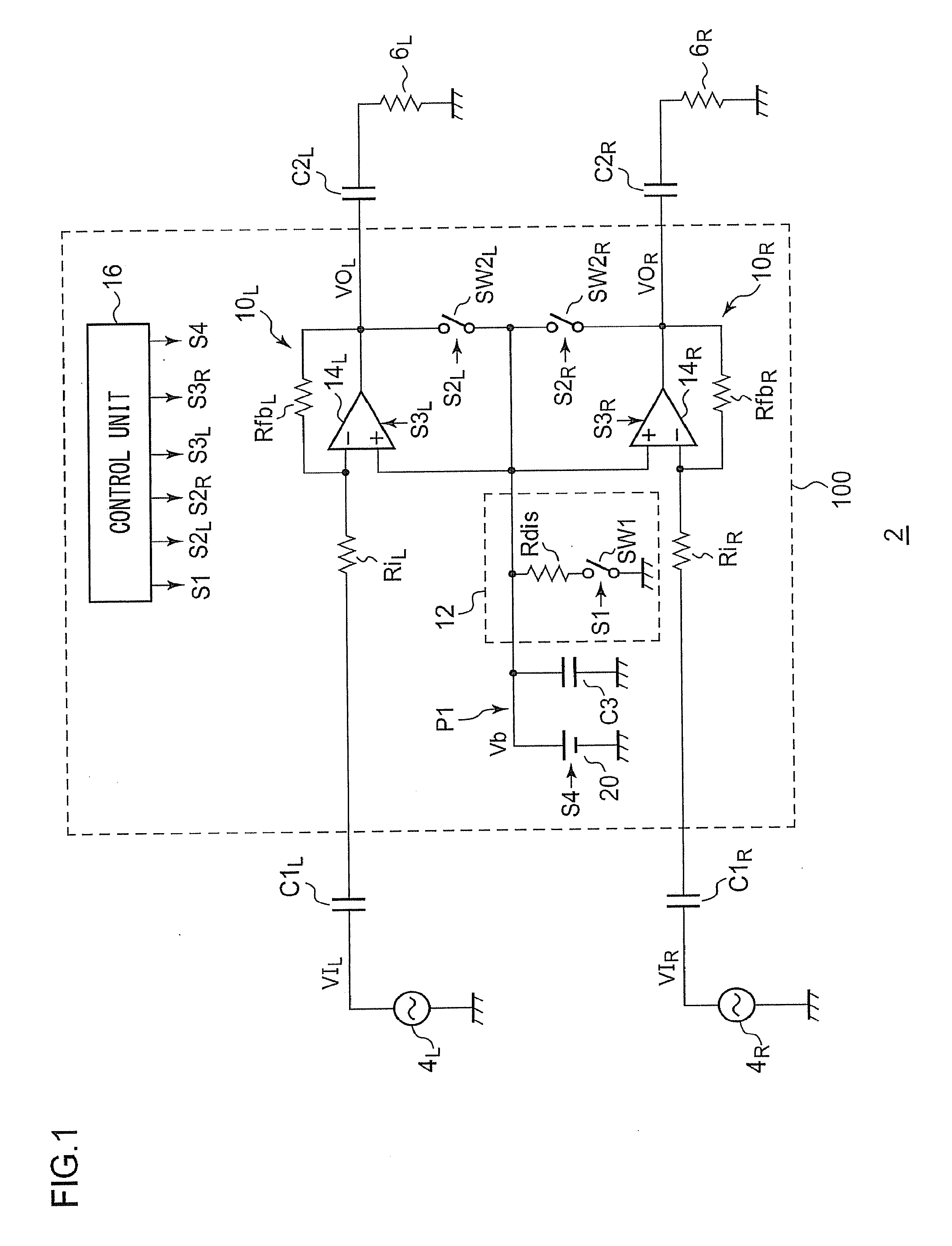 Audio signal amplifier circuit