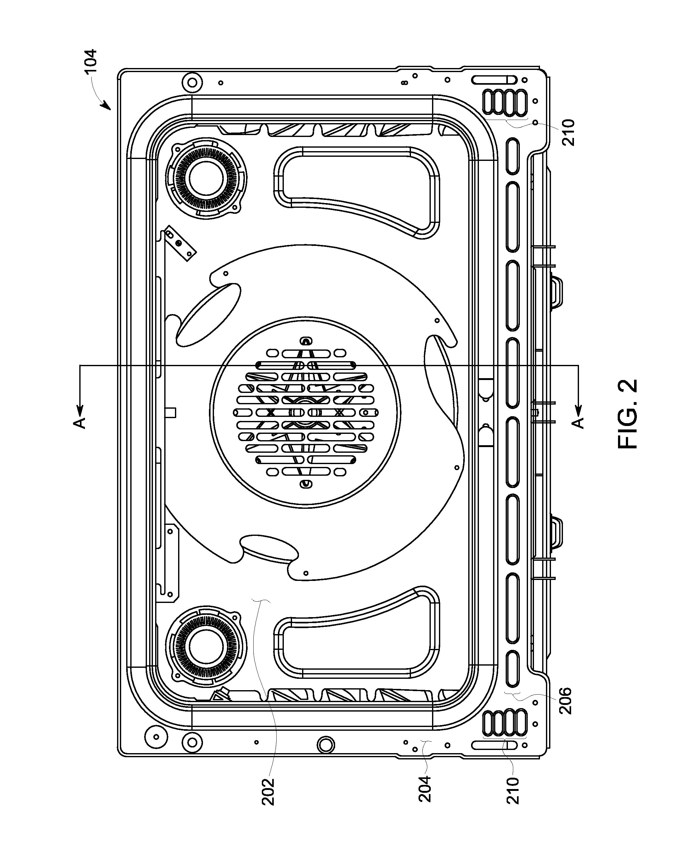 Appliance baffle system