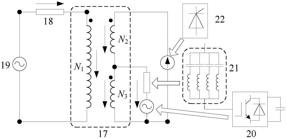 A hybrid induction power active filter system