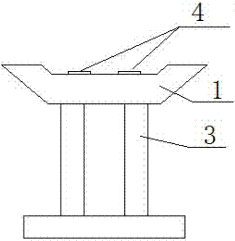 Single-span simply supported beam bridge structure applicable to coal mining subsidence area