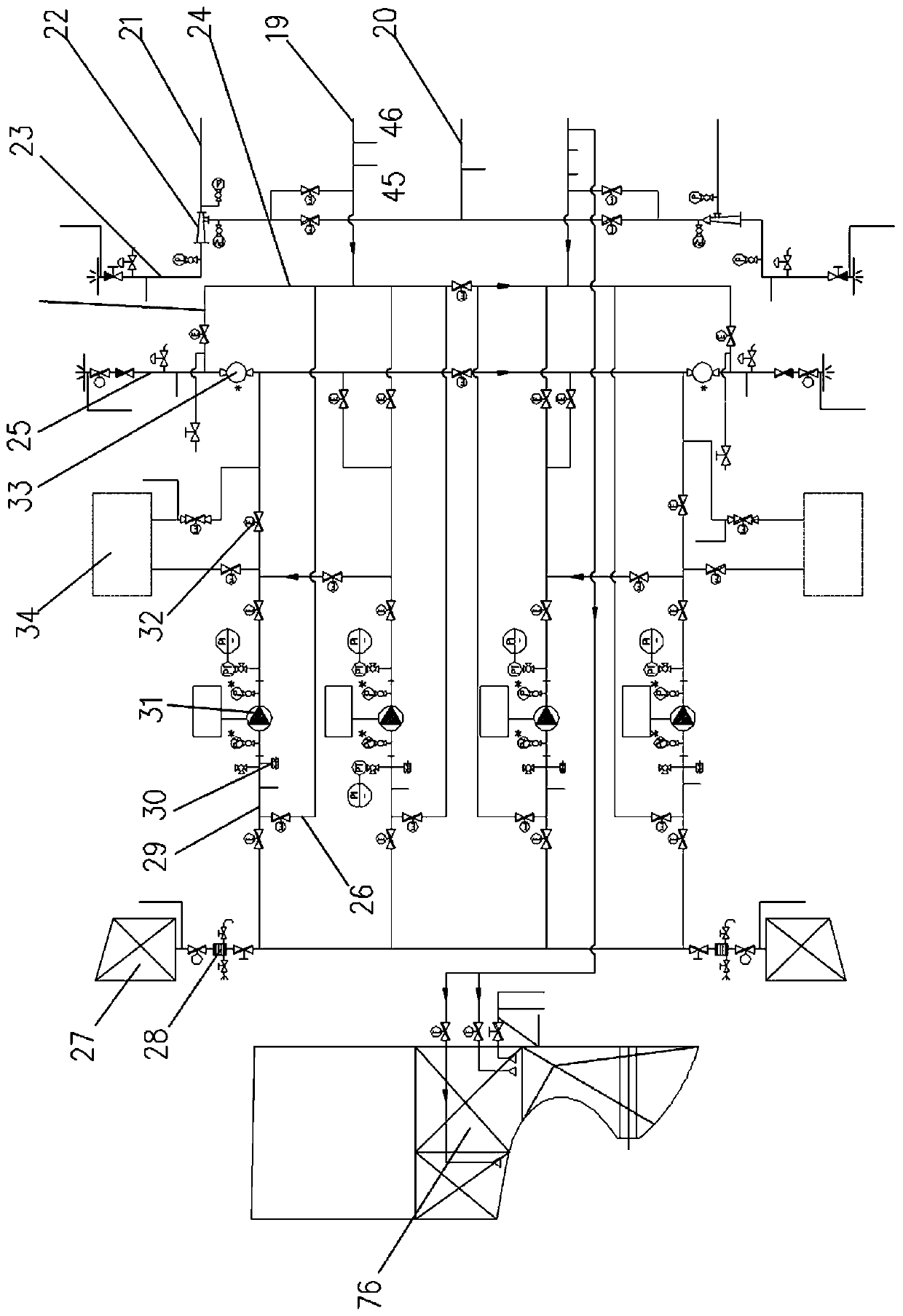 Environmental-protection ship ballast water treatment system