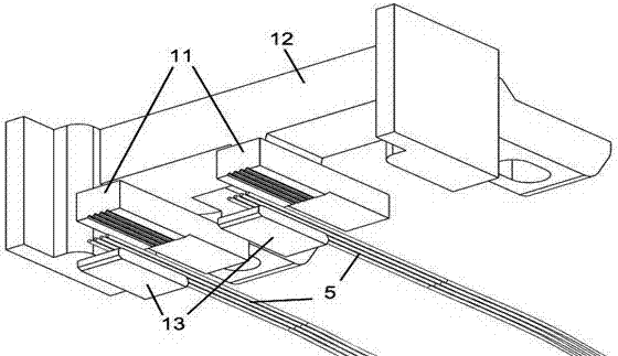 Parallel optical transceiver components for broadband high-speed transmission