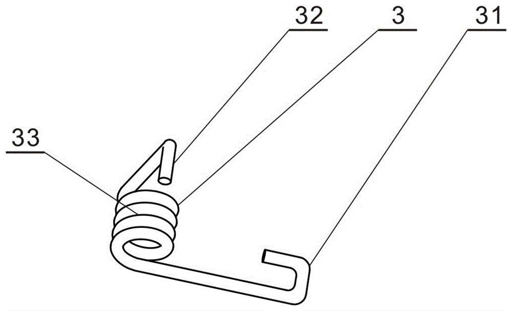 Wire locking terminal with torsional spring