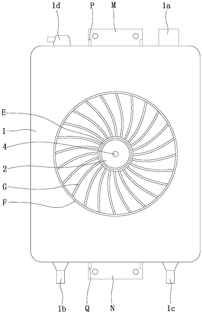 A Three-wheeled Motorcycle Circulating Cooling Water Tank Structure