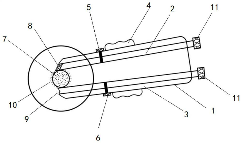 Flushing and sucking device for neurosurgeon operation