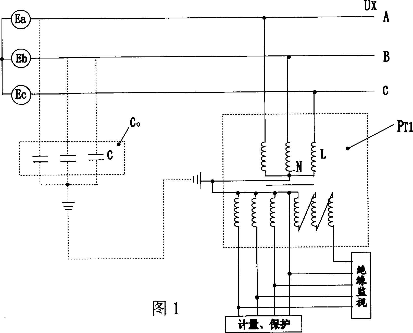 Insulation monitoring method for low current neutral grounding systems and apparatus for realizing the method