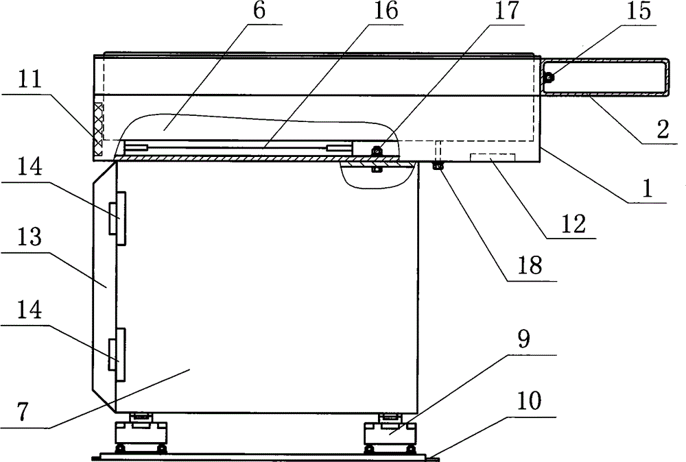 Work table with sliding display screen and sliding method of display screen