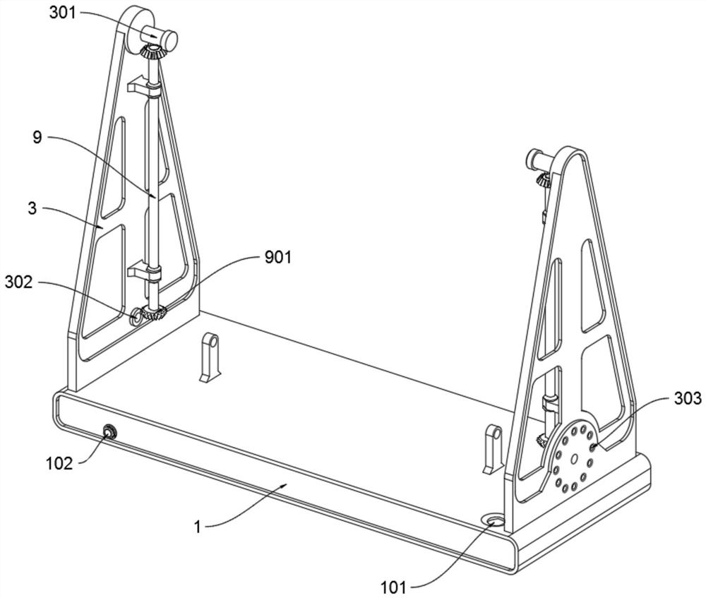 Outdoor self-clamping anti-toppling drying rack for cloth for garment processing