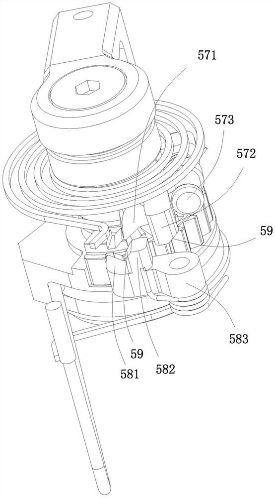 Rear-mounted precise speed changing and gear shifting device based on line transmission