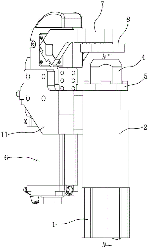 A mechanism for pressing and positioning liner