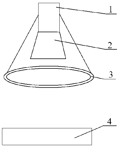 Method for evaluating and judging hydrophobicity grade of composite insulator of annular light tube