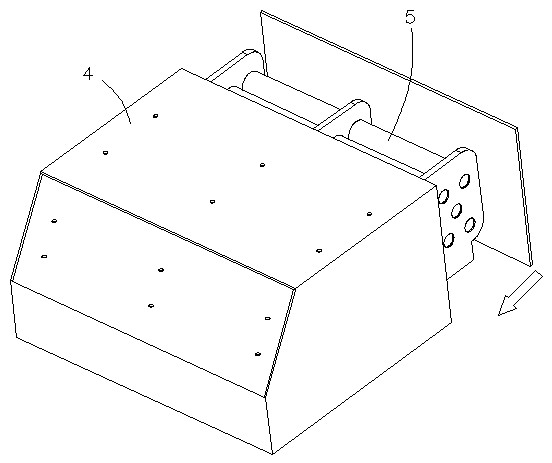 Guiding and supporting device of hybrid power battery pack of car