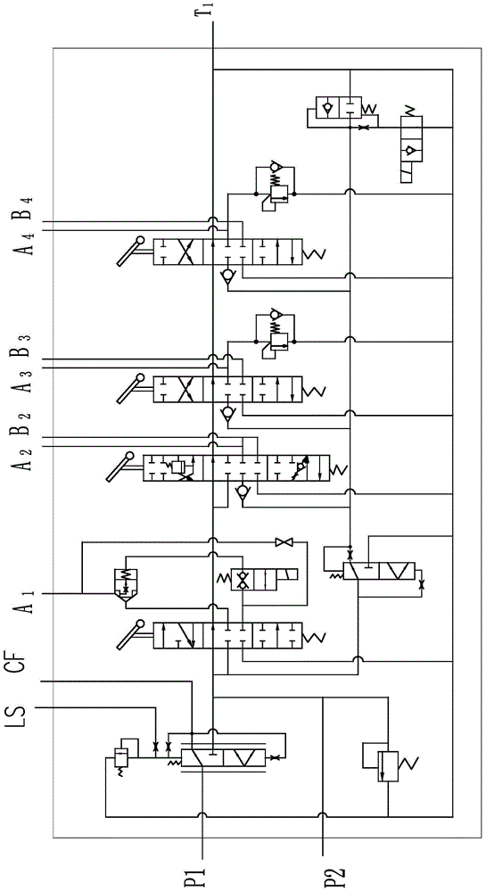 Confluence multi-way valve