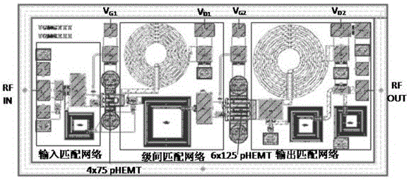 2.7-3.5GHz 2W GaN monolithic power amplifier and design method