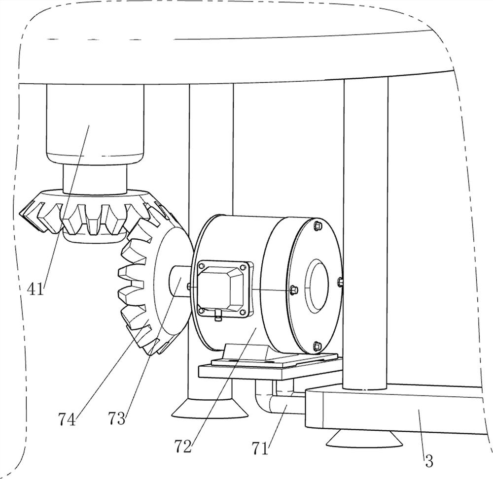 Gear shot blasting device for high-end equipment manufacturing