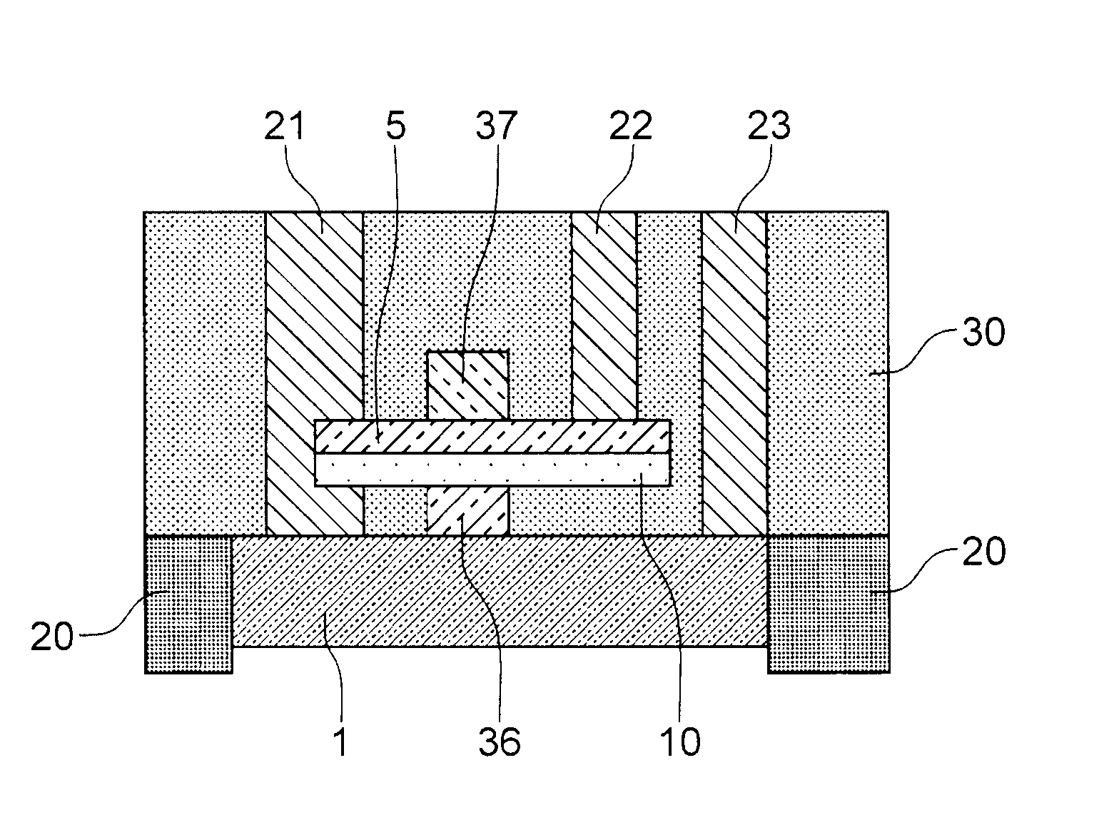 Method for producing stacked and self-aligned components on a substrate