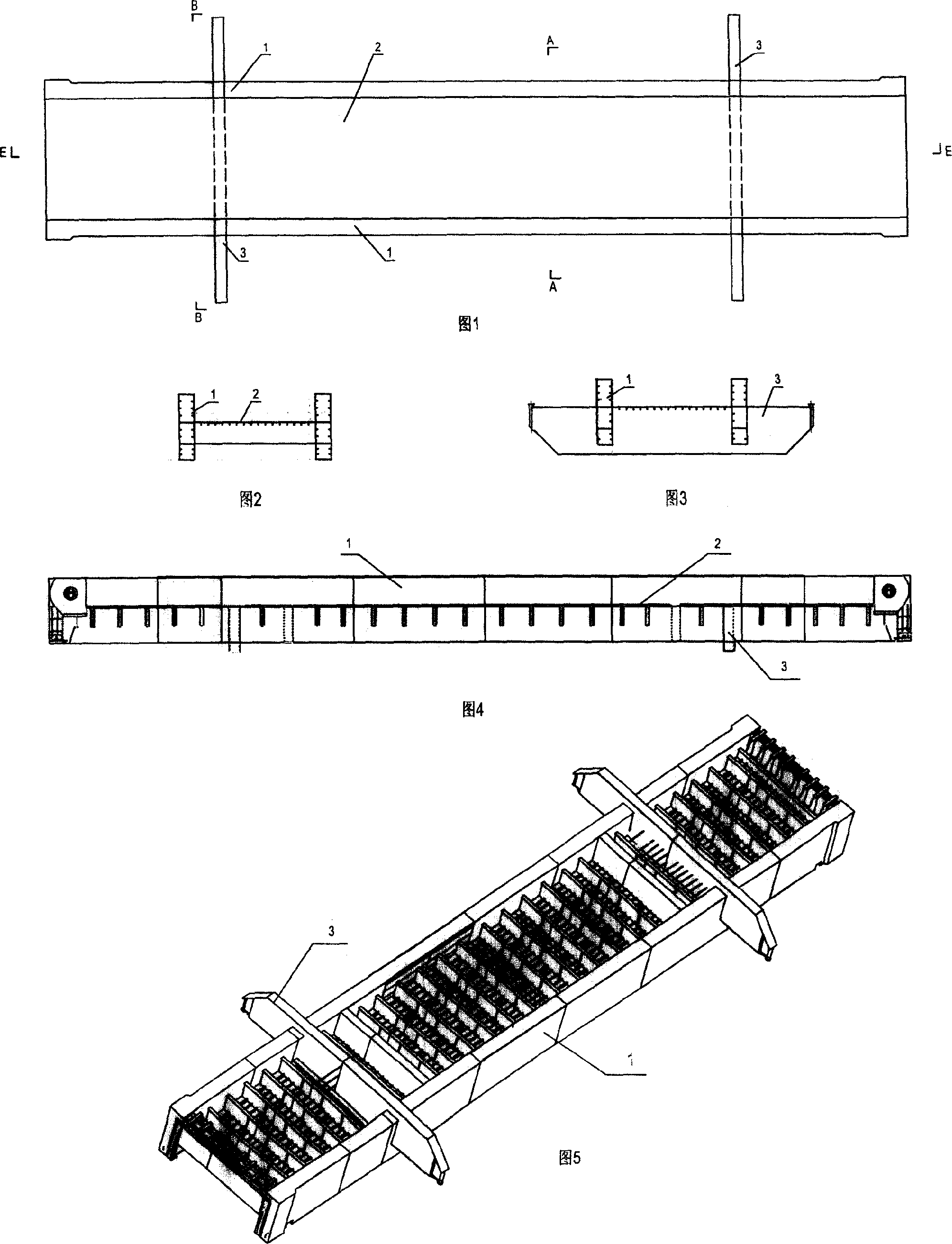 Large scale ship booster supporting compartment manufacture and installation method
