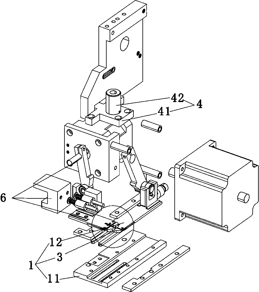 Embroidered bead feeding device and method