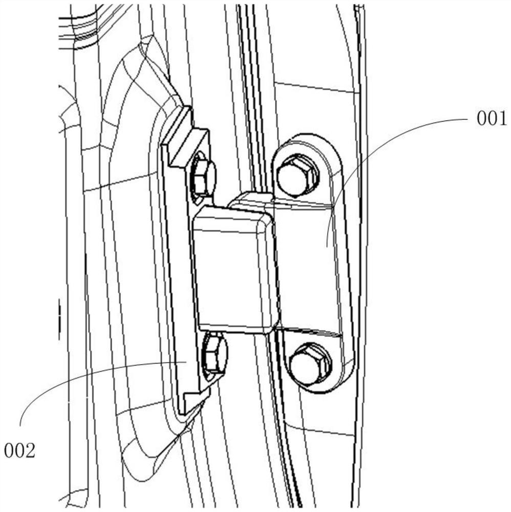 Back door limiting structure, vehicle body and vehicle