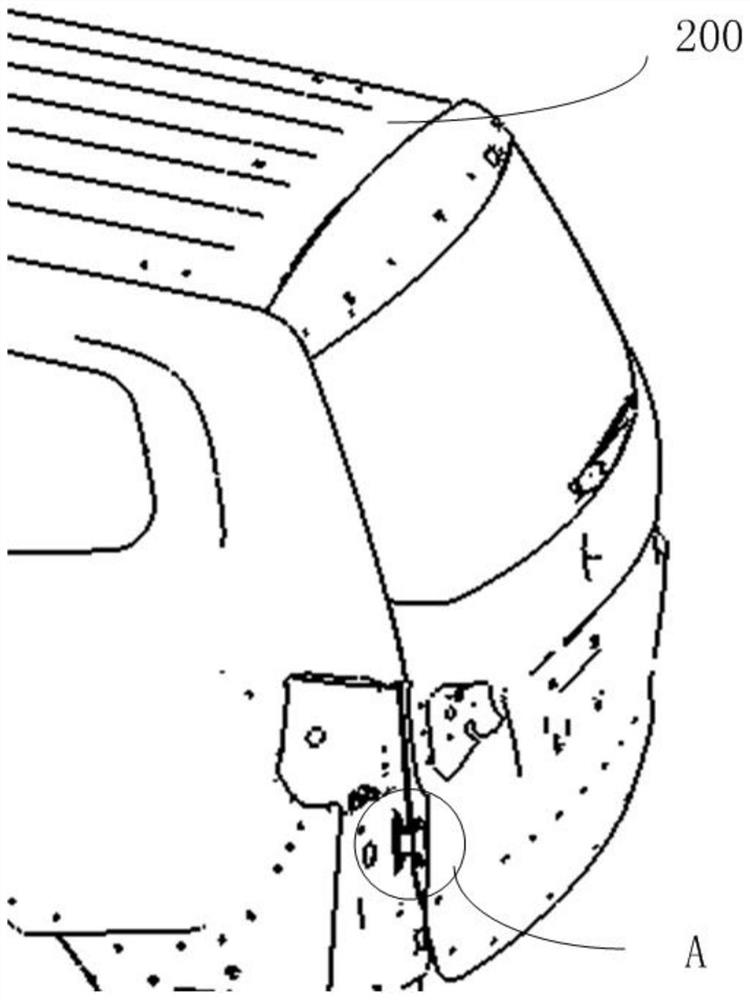 Back door limiting structure, vehicle body and vehicle