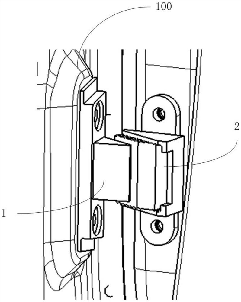 Back door limiting structure, vehicle body and vehicle