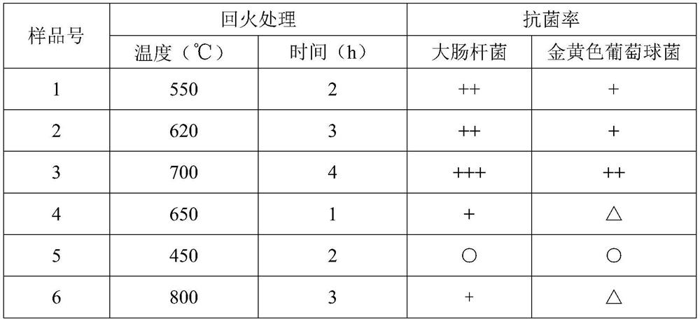 Martensite antibacterial stainless steel and preparation method thereof