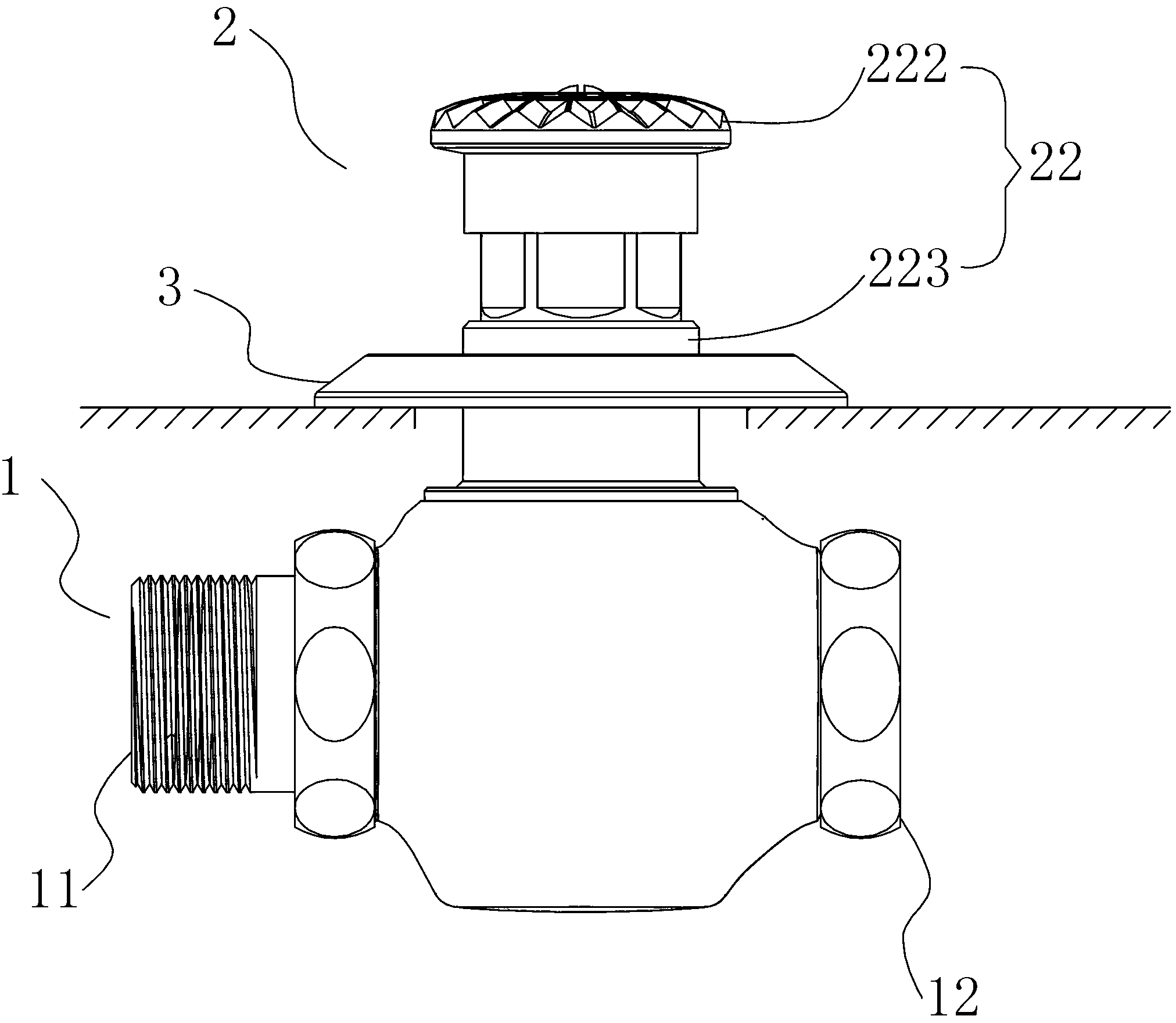 Foot-operated flush valve