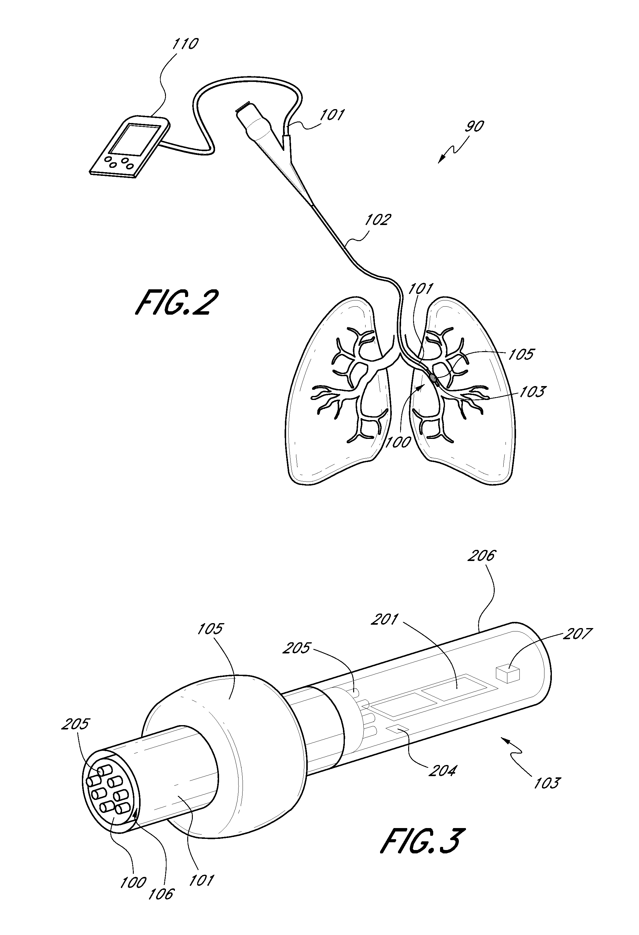 Direct lung sensor systems, methods, and apparatuses