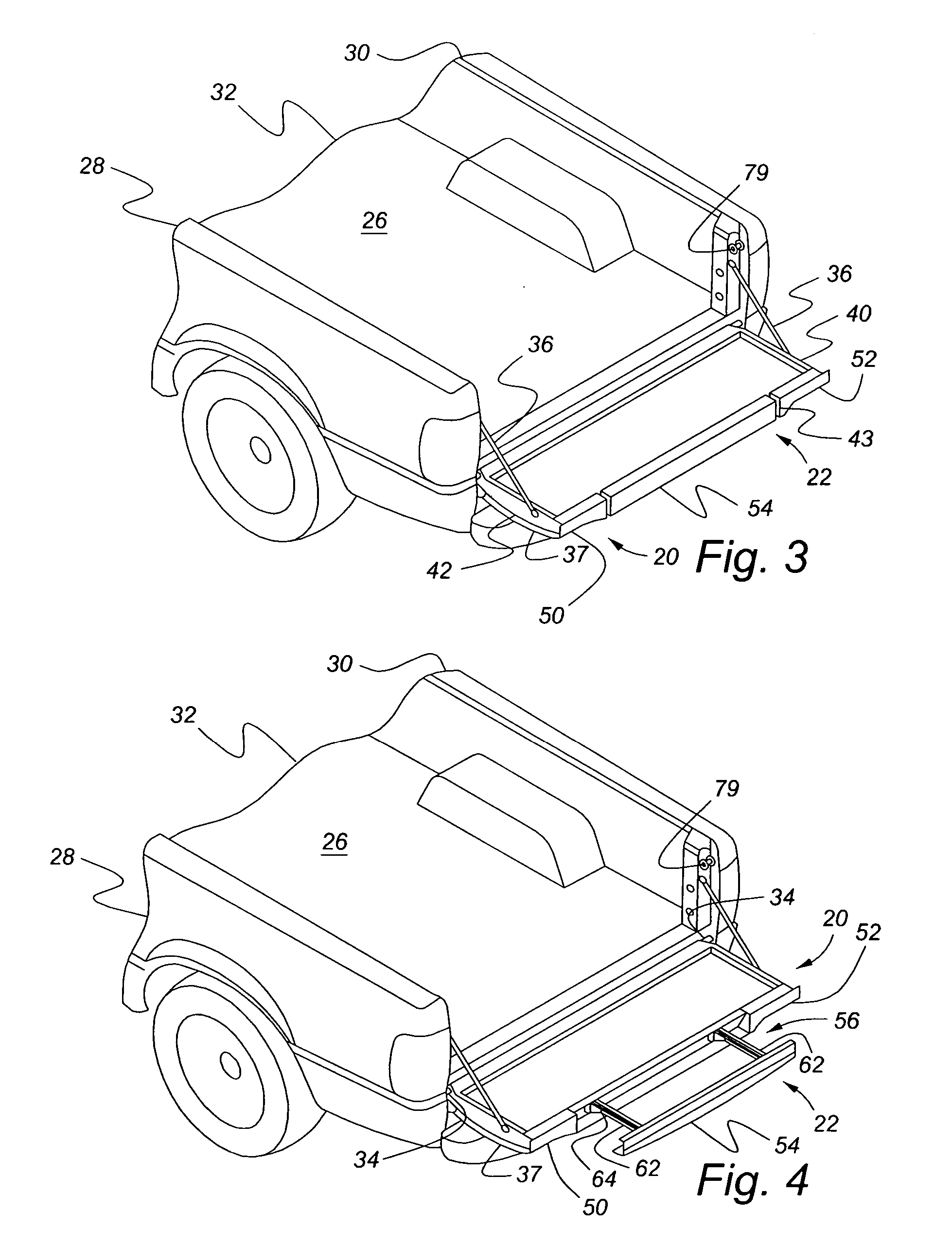Vehicle tailgate with supplemental tailgate having vertical extension mode