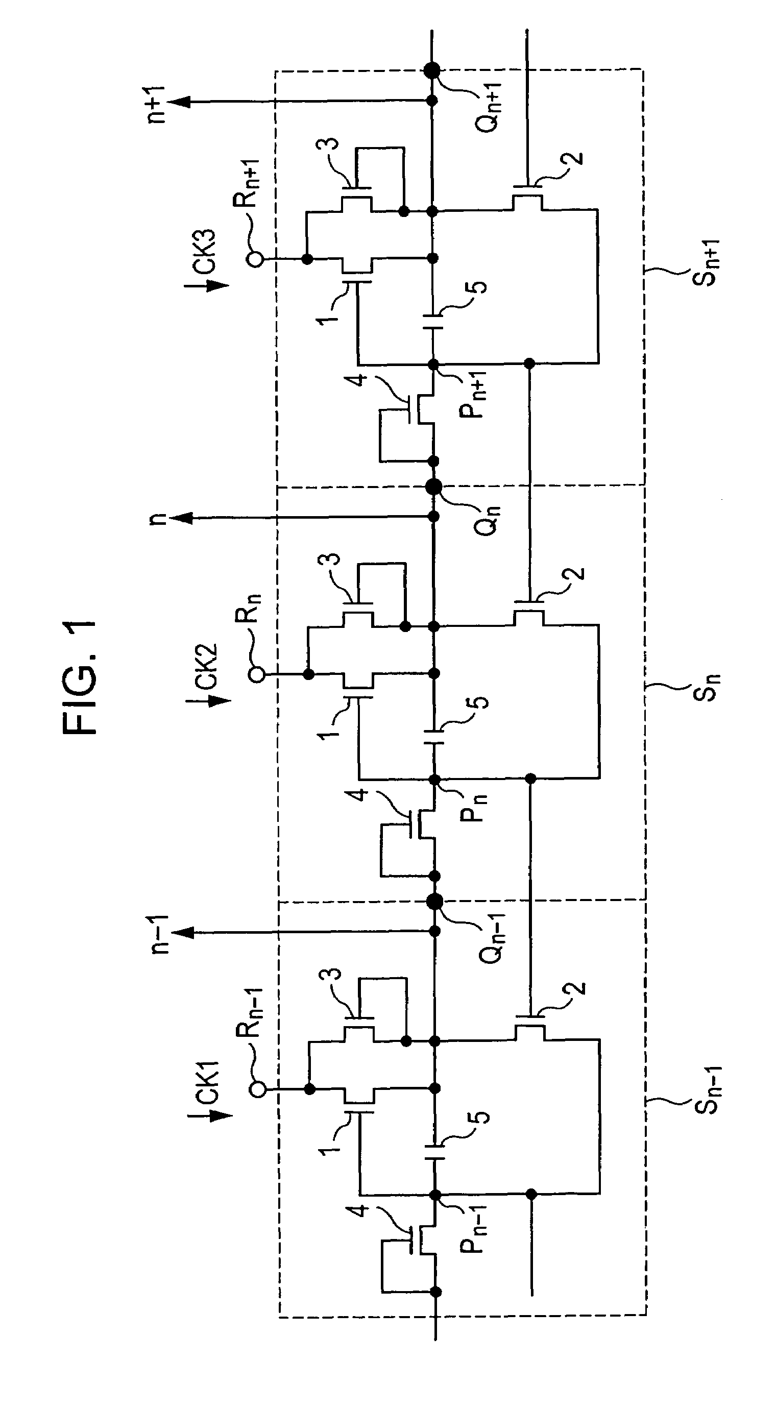 Shift register that suppresses operation failure due to transistor threshold variations, and liquid crystal driving circuit including the shift register