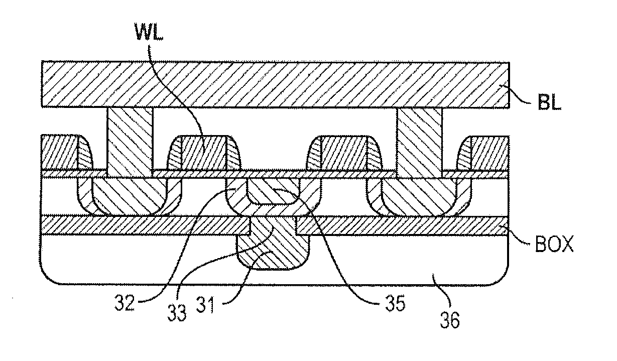 Dram memory cell having a vertical bipolar injector