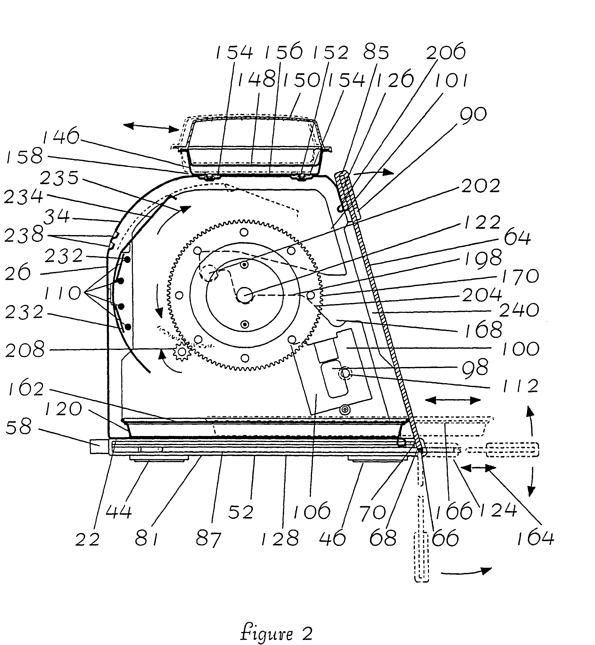 Enclosed rotisserie with detachable electronic components