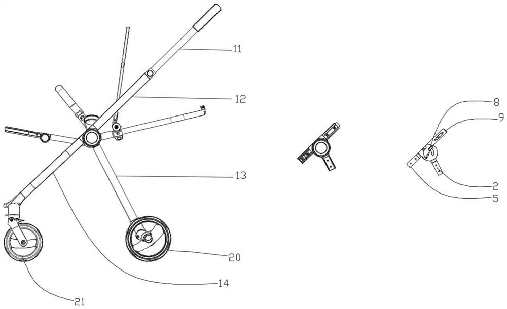 Stroller that can be folded and locked automatically