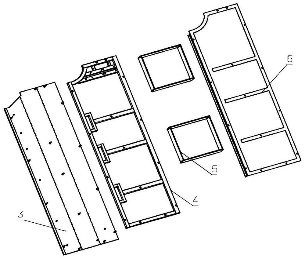 An automobile battery pallet assembly structure