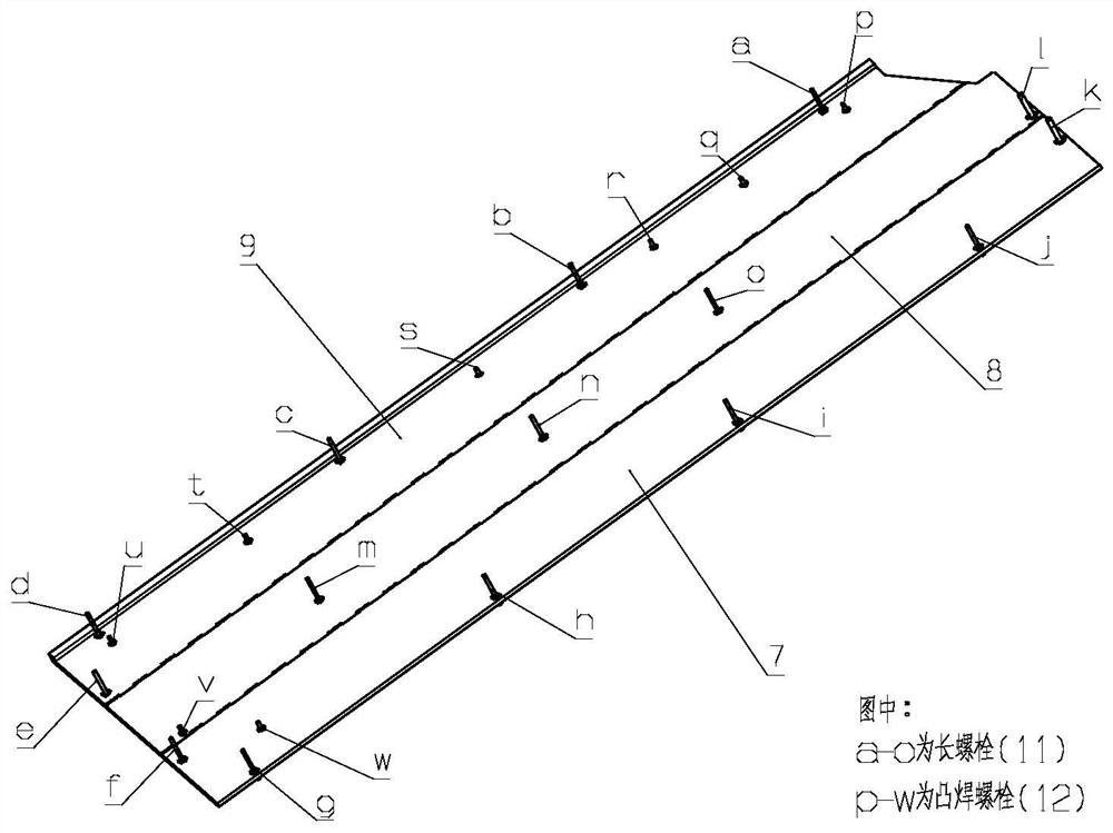 An automobile battery pallet assembly structure