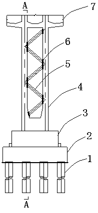 Pier bottom swivel construction method and system for double-thin-walled pier