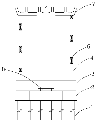 Pier bottom swivel construction method and system for double-thin-walled pier