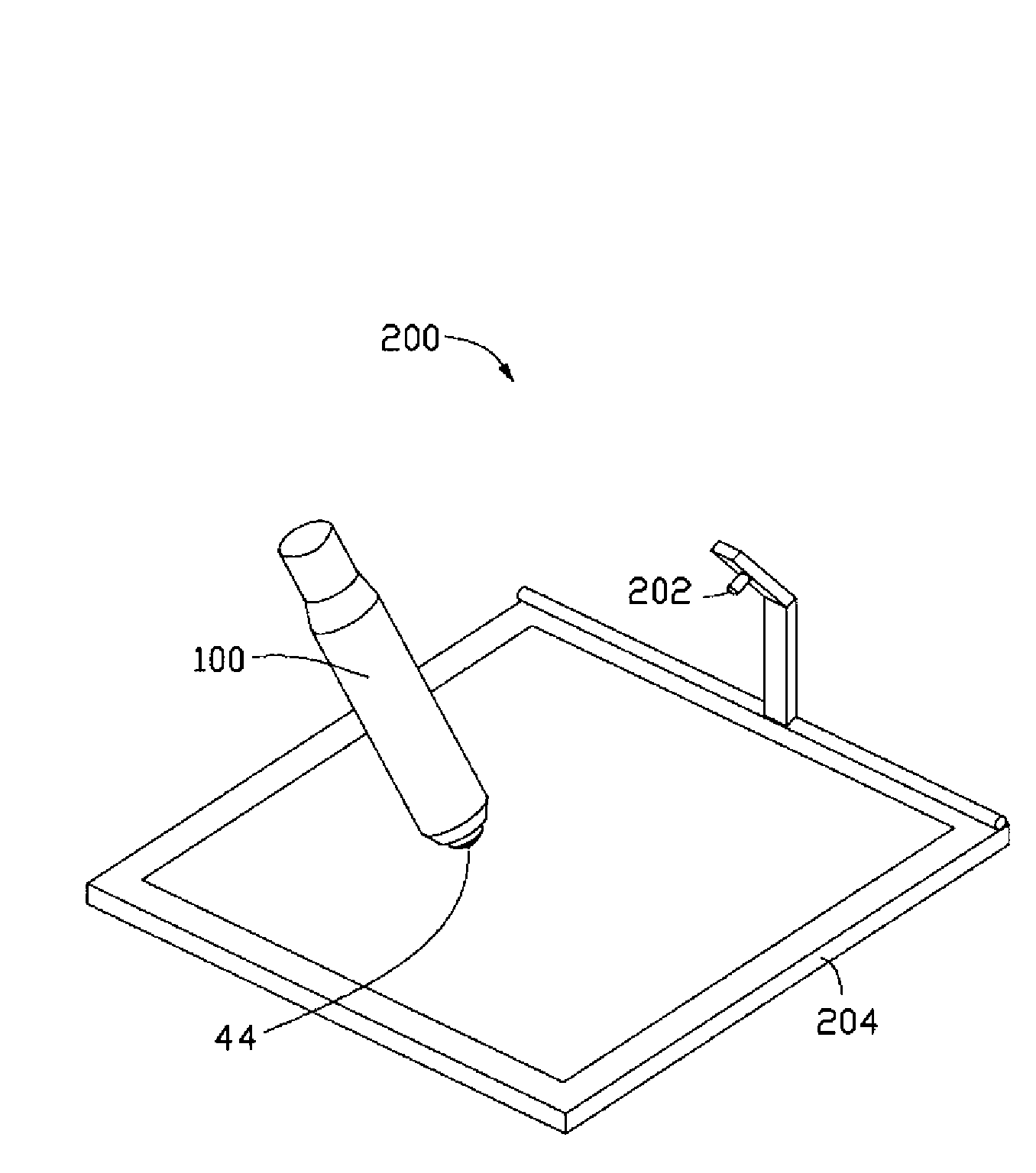 Hand input light pen and optical touch control system with same