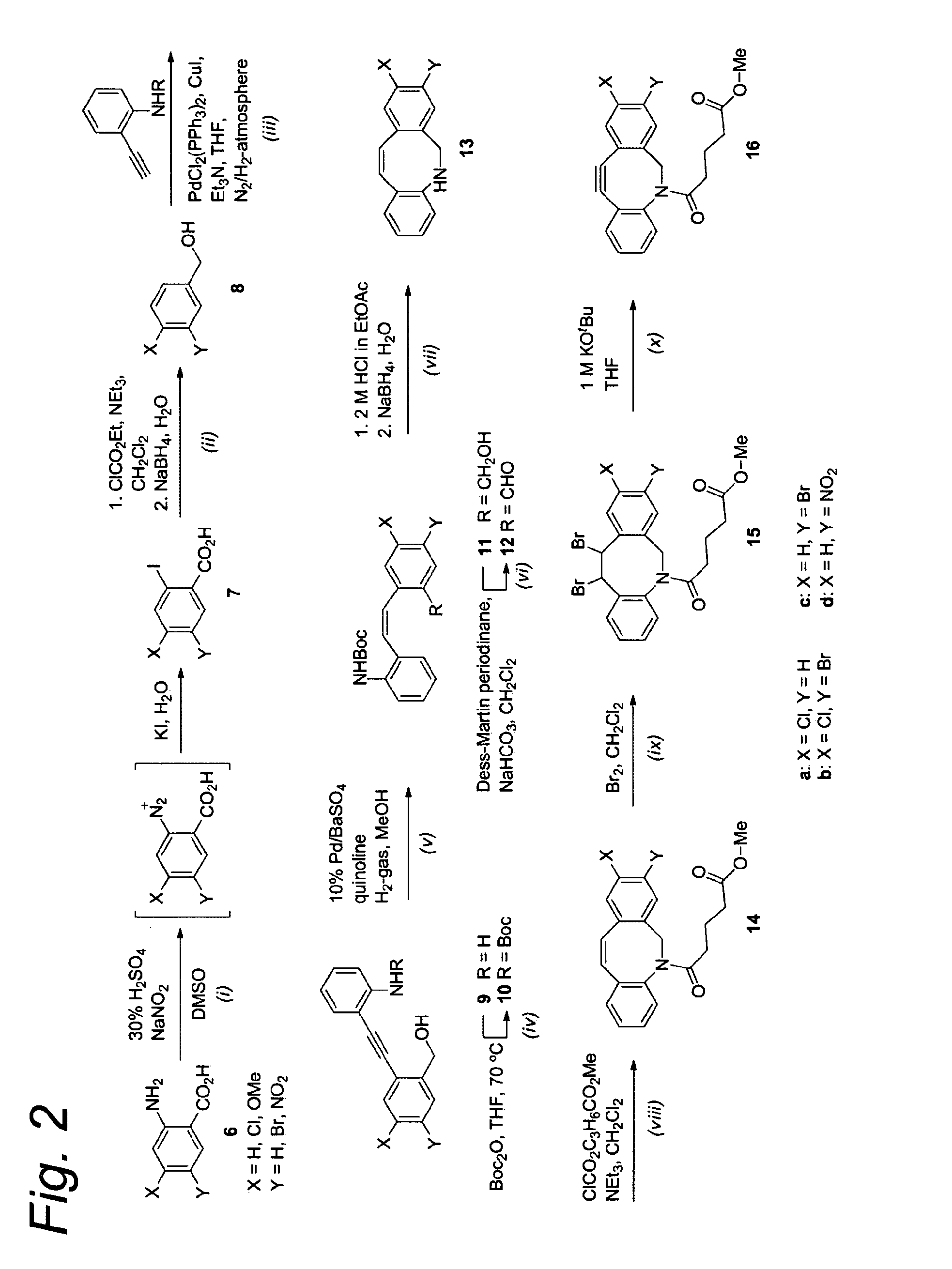 Substituted azadibenzocyclooctyne compounds and their use in metal-free click reactions