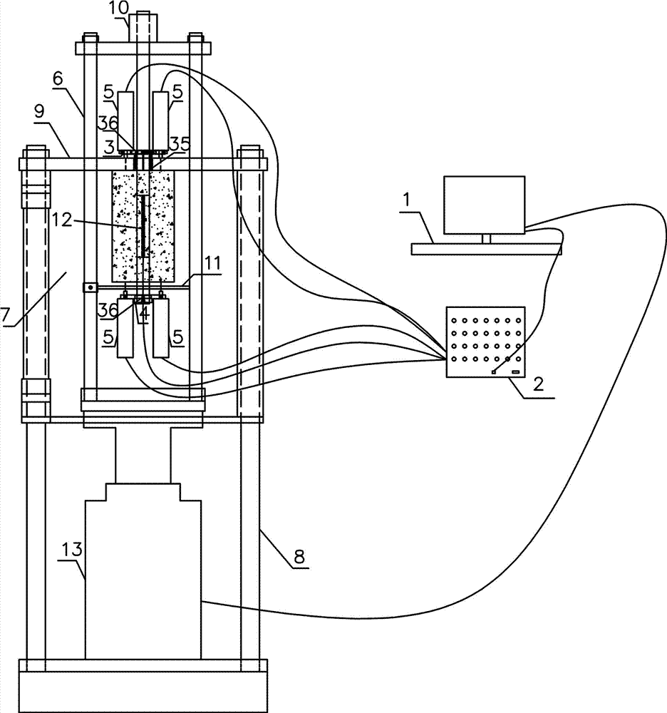 Self-balancing reinforced concrete bond and anchor performance tester