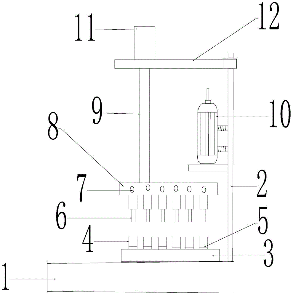 Automatic punching device provided with multiple drill bits