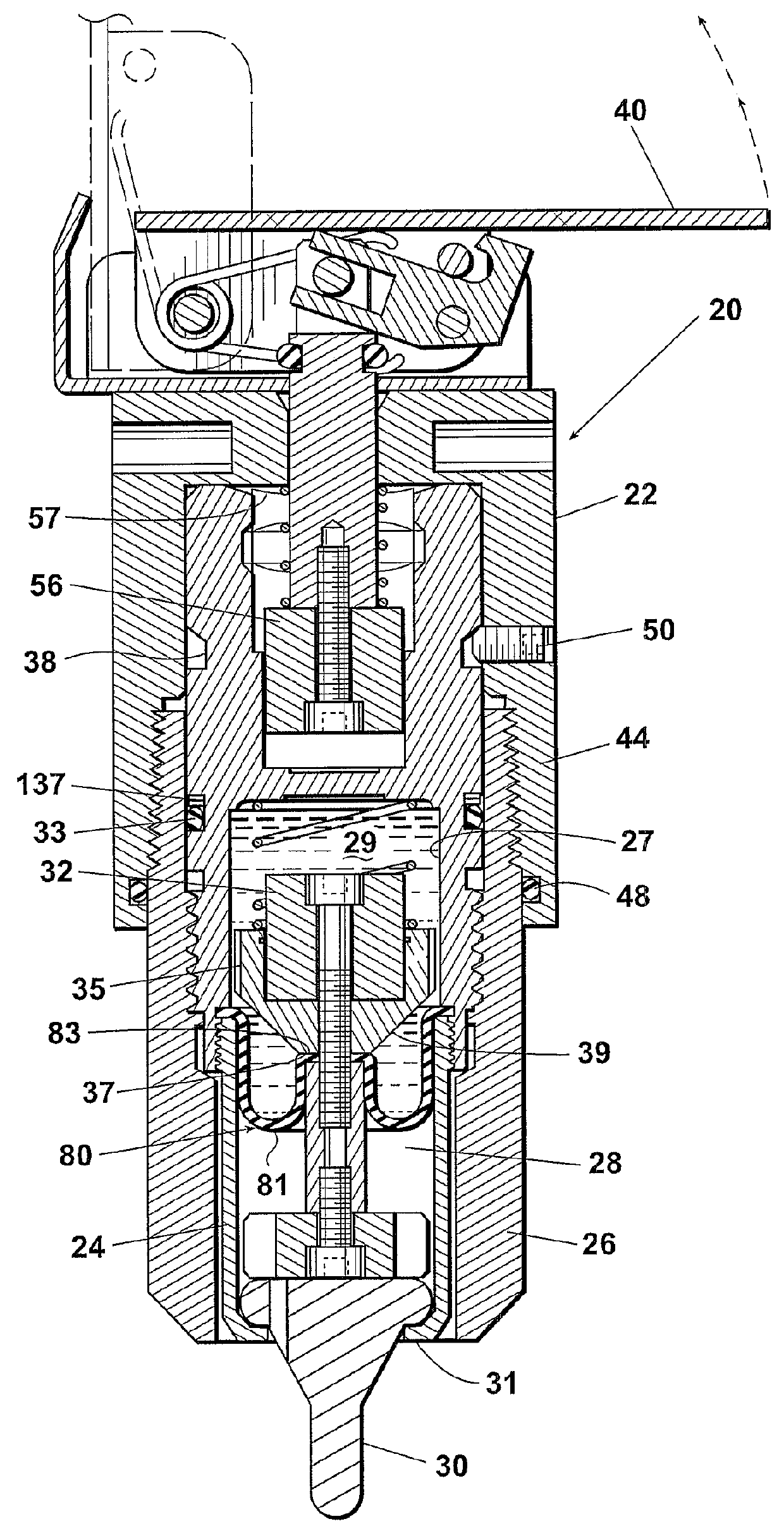 Pipeline pig signal trigger cavity seal