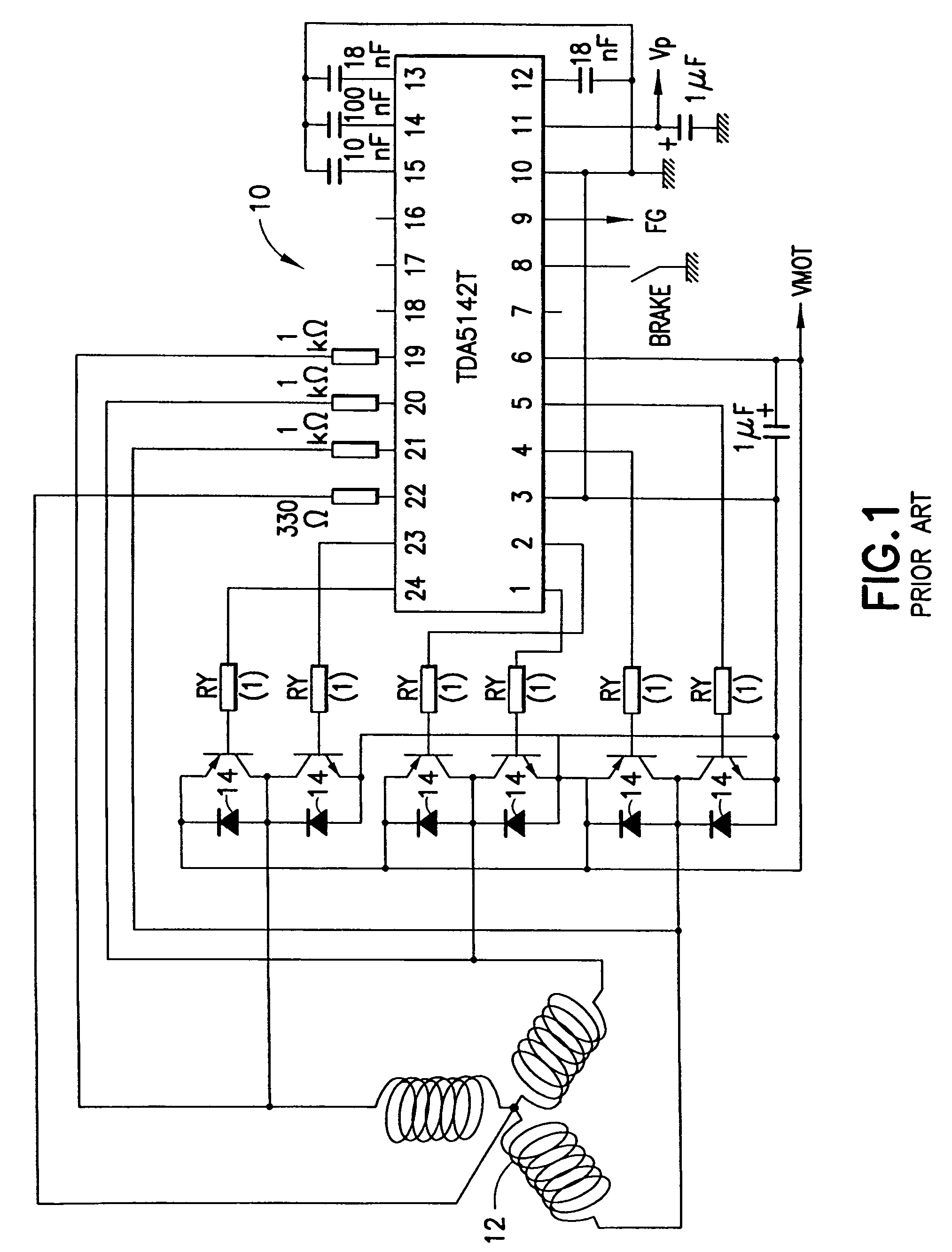 Sensorless brushless direct current motor drive using pulse width modulation speed control at motor frequency