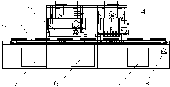 Bean product cutting equipment with mold cleaning function