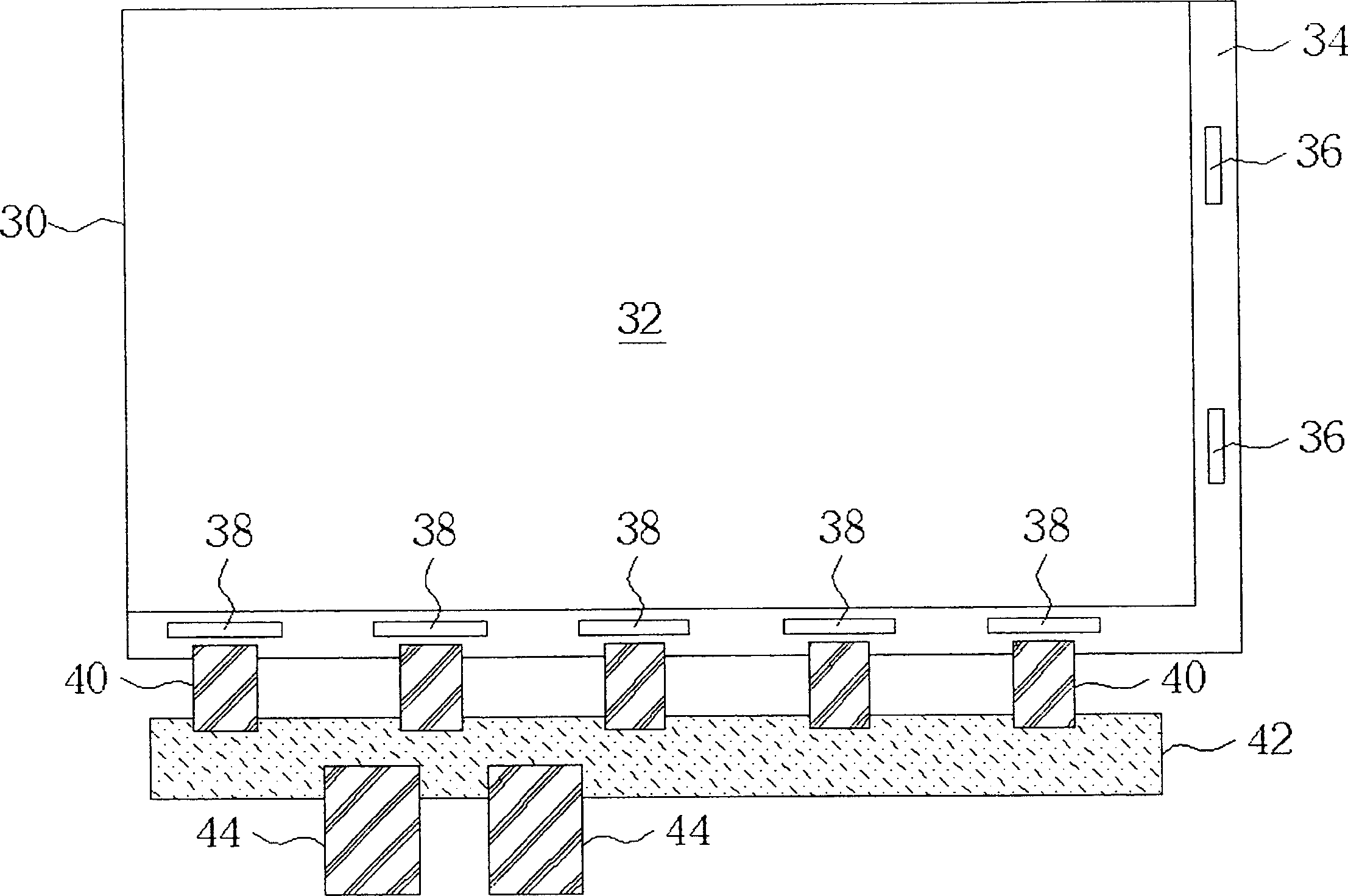 Soft circuit board connecting structure