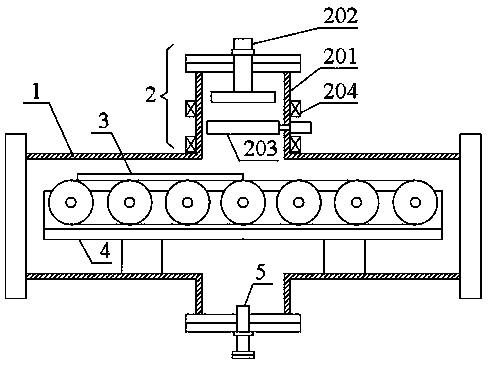 Material surface treatment device